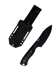 Ніж туристичний 2-2356В чорний сталь 65х13 KN1017