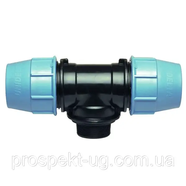 Тройник Ду40х1 1/2" резьба наружная ЗР Unidelta