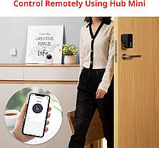 SwitchBot WiFi Smart Lock, безключовий вхідний дверний замок, розумний дверний замок, електронний розумний засув, фото 4