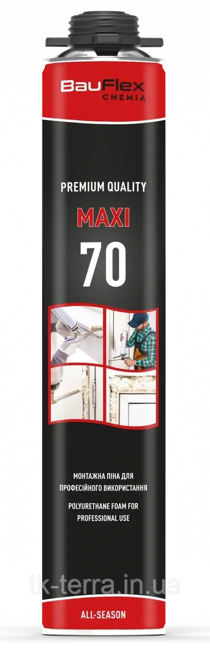 Монтажна піна BAUFLEX 70 MAXI, 900ml всесезонна.
