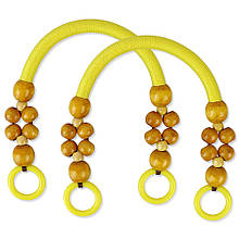 Ручки для сумки, Веста, жовті, пара