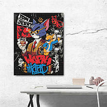 Алмазна мозайка 40*50 "Том і Джері" NoOD3459, Оригамі