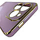 Чохол для Tecno Spark Go 2024 (BG6) чорничний із золотим обідком силіконовий глянцевий - фото 5 - id-p2616969260