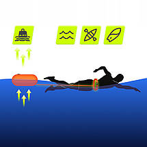 Буй для плавання TSUNAMI Basic надувний TS0008 Poland, фото 3