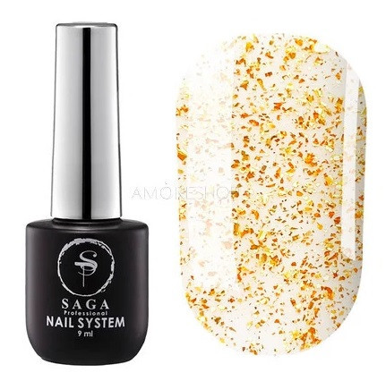 Топ без липкого шару Leaf GOLD від Saga 8ml, фото 1