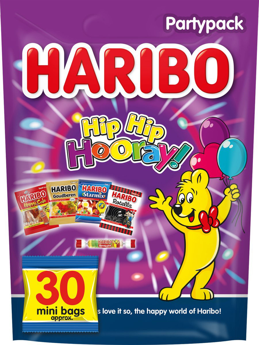 Haribo Hip Hip Hooray! Набір з міні пакетиками