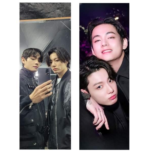 Дакимакура 180х60 см Кім Техен БТС Чонгук Ві Кім Техьен Техен BTS JungKook V Kim Taehyung Подушка с наволочкой двухсторонняя, фото 1