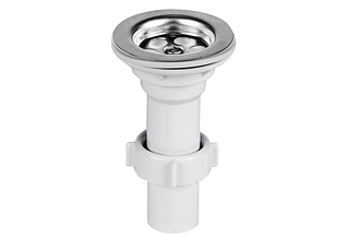 Випуск сифона (пластикова решітка) злив Ø40 мм / решітка Ø70 мм