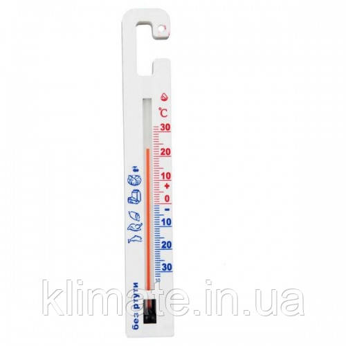 Термометр для холодильника та морозильної камери без ртуті Склоприлад ТБ-3-М1 страс. 7 від -30 до +30, фото 1
