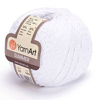 Пряжа Yarn Art summer. 100 г. 350 м. Колір - 3, білий