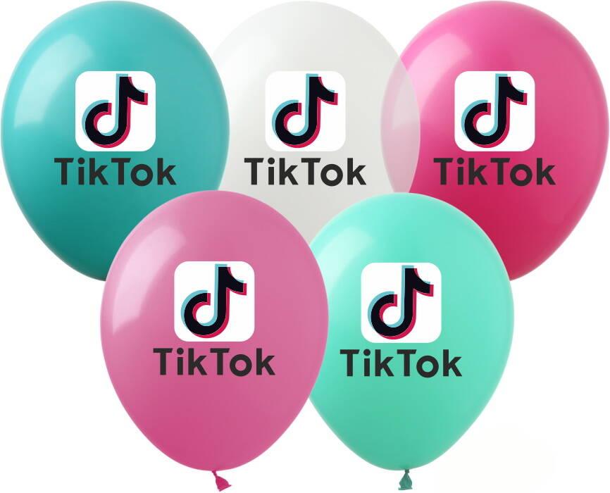 Кульки 12" "Tik-Tok", 1ст, 4 к., ЦИНА ЗА ПЗ. 50ШТ, пак.20*15см, фото 1