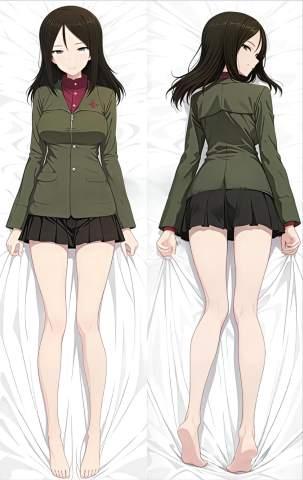 Дакімакура 180х60 см Нонна Дівчата та танки Girls und Panzer Nonna Подушки з наволочкою обнімашка двухстороння, фото 1