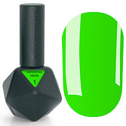 Рідкий акригель Victoria Avdeeva Universal Gel Neon No1, 12 мл (салатовий неон)