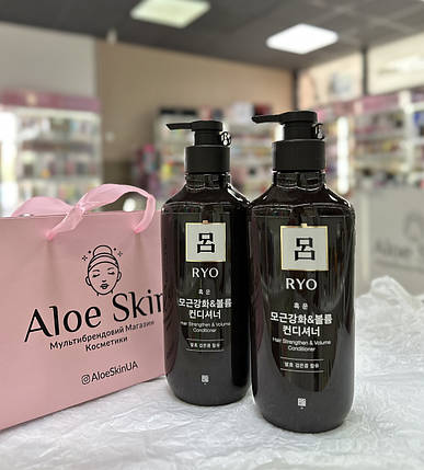 Зміцнювальний кондиціонер для волосся Ryo Hair Strengthener&Volume Conditioner 550мл, фото 1