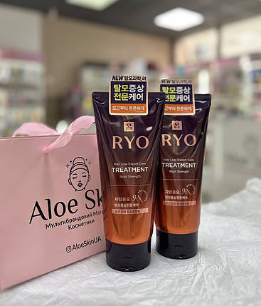 Зміцнююча маска проти випадання волосся Ryo Hair Loss Expert Care Root Strength Treatment 330мл, фото 1