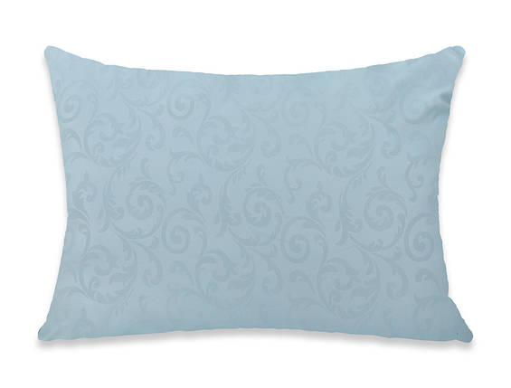 Постільна подушка 50*70 мікрофібра / холофайбер антиалергенна, блакитного кольору, фото 1