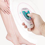 Жіночий електроепілятор для видалення волосся VGR V-722 акумуляторний епілятор 2в1 зі знімними насадками, фото 4