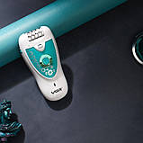 Жіночий електроепілятор для видалення волосся VGR V-722 акумуляторний епілятор 2в1 зі знімними насадками, фото 8