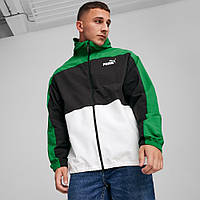 Вітровка Puma Men's Hooded Wındbreaker 675387 86 (зелена, спортивна, чоловіча, без підкладки, бренд пума)