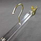 Вішалка для брюк акрилова прозора шириною 35 (см), фото 4