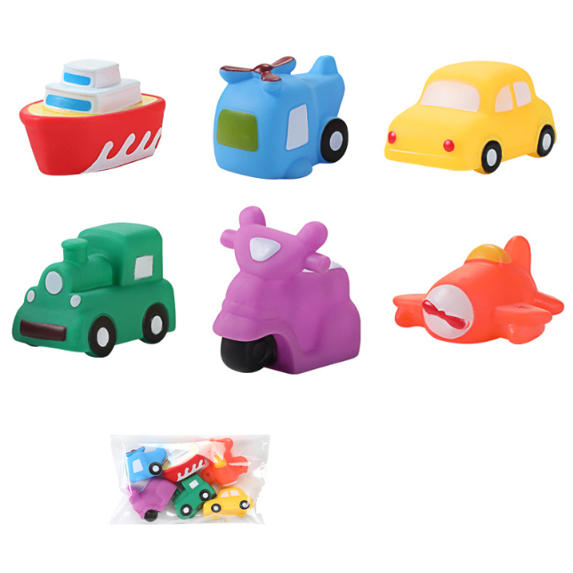 Набір іграшок для купання "Транспорт", 6 шт. Упаковка — поліпропіленовий пакет, не коробка!, фото 1