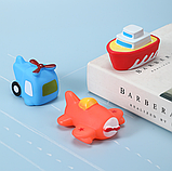 Набір іграшок для купання "Транспорт", 6 шт. Упаковка — поліпропіленовий пакет, не коробка!, фото 2