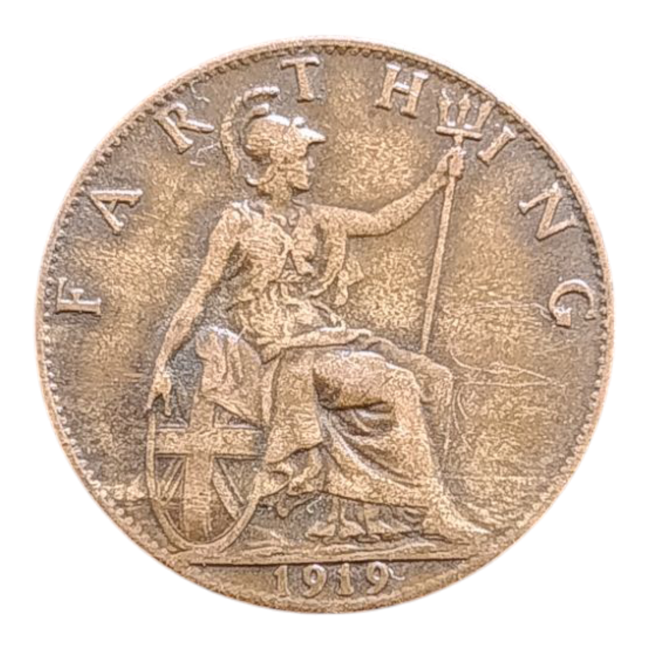 Велика Британія 1 фартінг, 1919