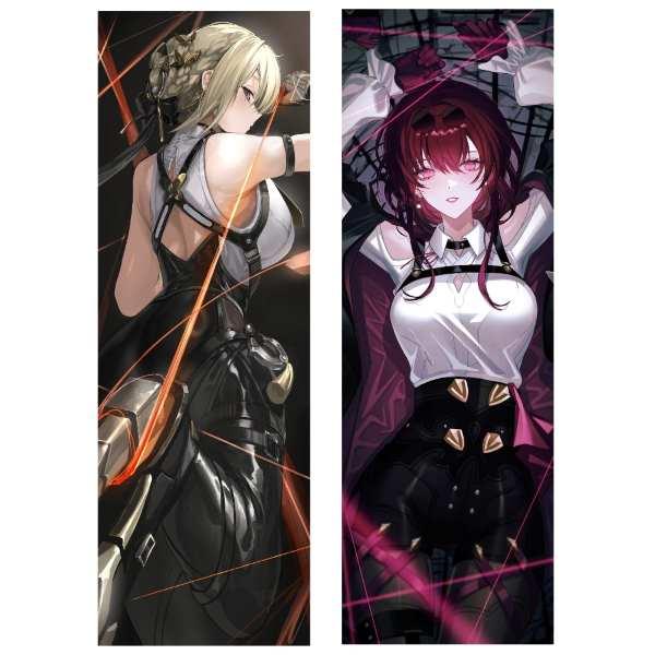 Дакимакура 180х60 см Евелін з Zenless Zone Zero Кафка Kafka Подушка с наволочкой двухсторонняя, фото 1