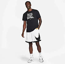 Чоловічі спортивні шорти Nike Big Swoosh white шорти Найк Біг Свуш білі лого збоку літо, фото 5