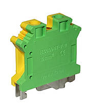 Клема "PE" КНГз-UK-USLKG-10 61А 0.5-10мм2 гвинтова жовто-зелена DIN-рейку без маркера Ny95505502