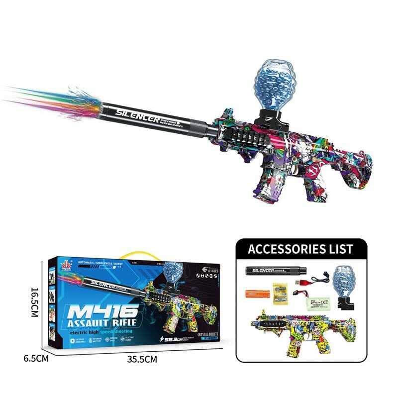 Автомат WH 68-3 акумулятор 7.4 V, автоматичний та механічний принципи роботи, стріляє орбізами,, фото 1