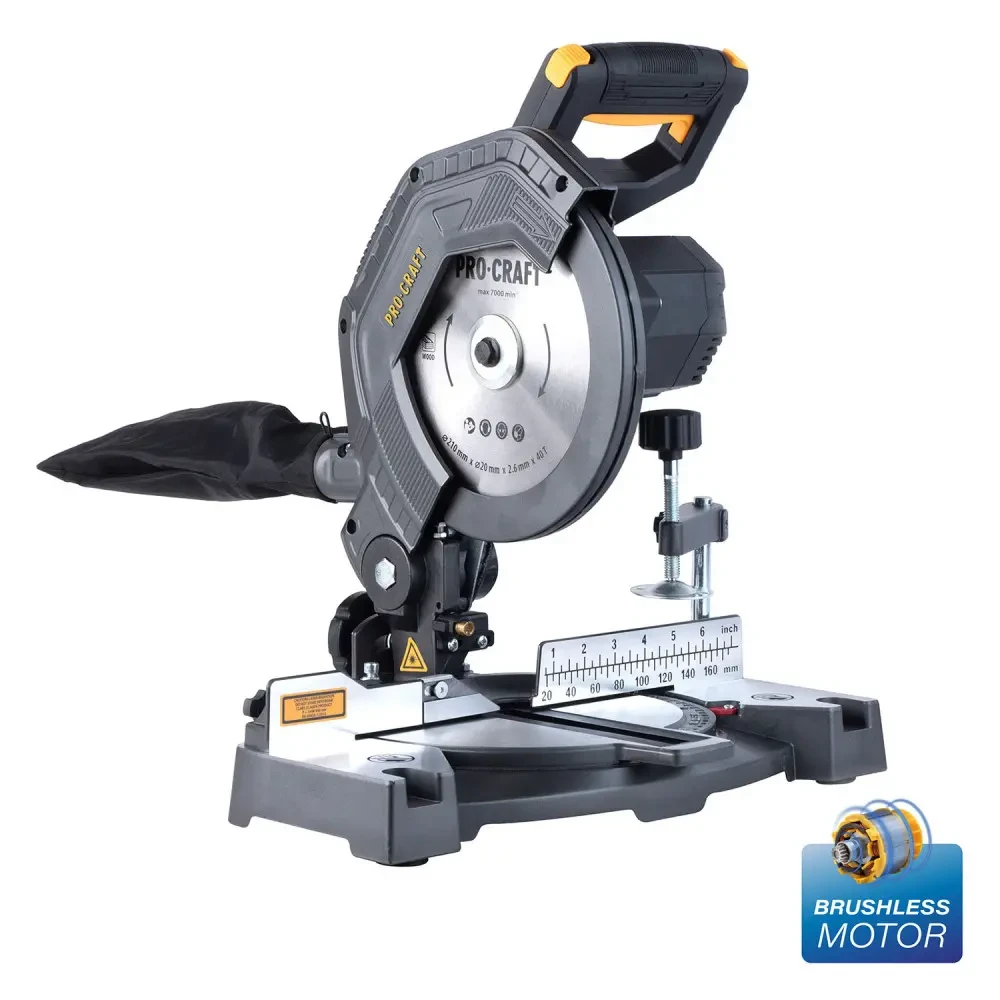 Акумуляторна торцювальна пила Procraft PGS20 (без АКБ та ЗУ, диск 210 мм)