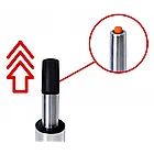 Стілець для бару ASTANA з м'яким шкіряним сидінням та спинкою, підлокітники та підніжка з металу, колір білий, фото 10