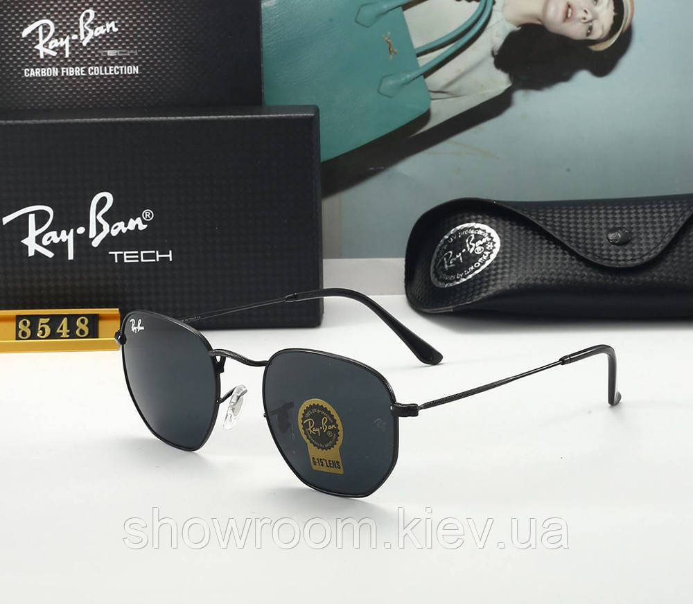 Чоловічі сонцезахисні окуляри Ray ban 3548 чорні
