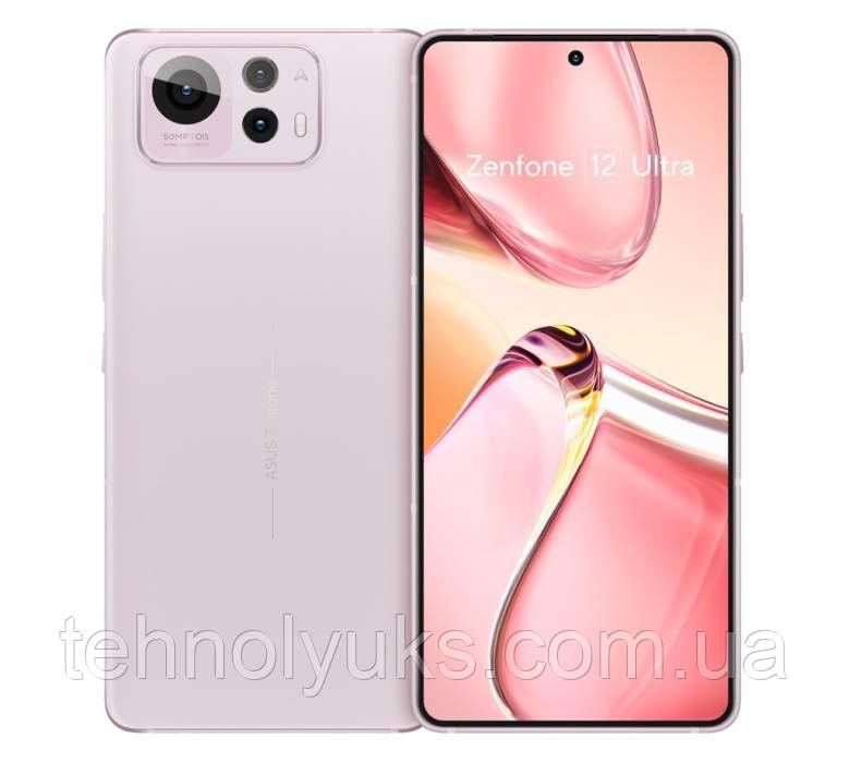 Смартфон ASUS Zenfone 12 Ultra 12/256GB Sakura, NFC, 50+13+32/32Мп, Snapdragon 8 Elite, AMOLED 6,78", 5500mAh, фото 1