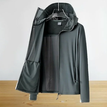 Легка чоловіча кофта в сірому кольорі L