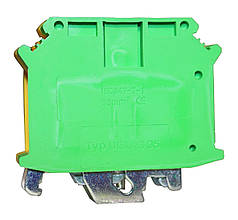 Клема "PE" КНГз-UK-USLKG-35 125А 6-35мм2 гвинтова жовто-зелена DIN-рейку без маркера Ny95505504