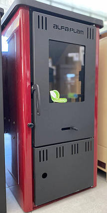 Сталева опалювальна піч із варильною поверхнею на дровах для будинку, дачі Alfa-Plam Elita 2, фото 1