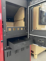 Сталева опалювальна піч із варильною поверхнею на дровах для будинку, дачі Alfa-Plam Elita 2, фото 5