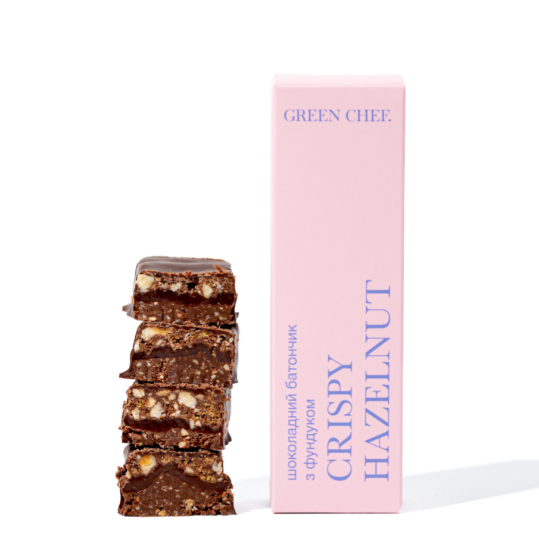 Шоколадний батончик з фундуком CRISPY HAZELNUT , 50г