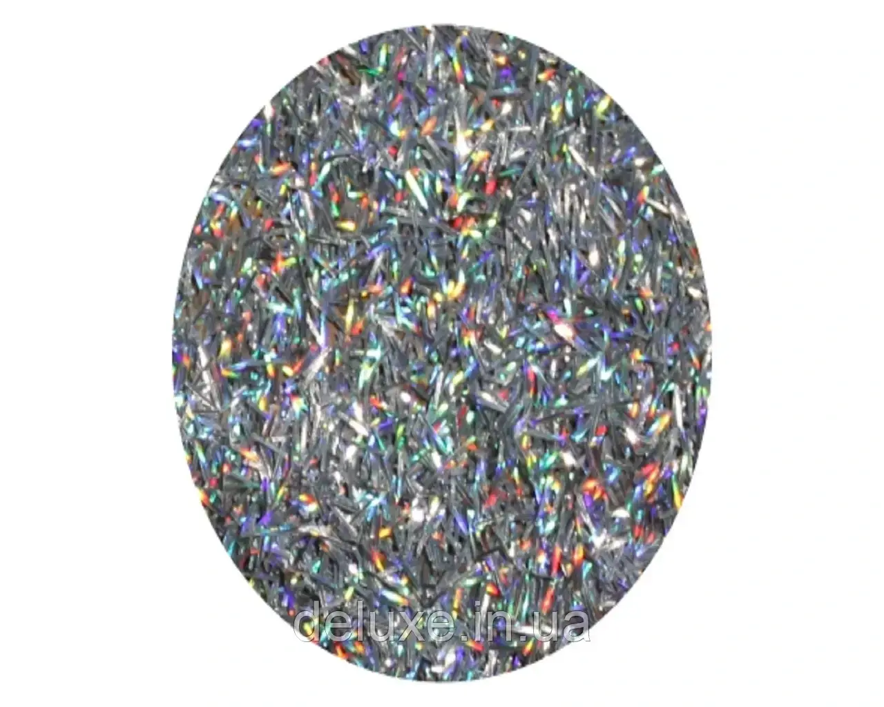 Люрекс, сріблястий голограф, 15г, фото 1