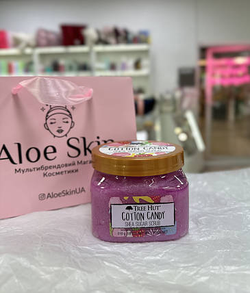 Скраб для тіла Tree Hut Cotton Candy Shea Sugar Scrub 510г, фото 3