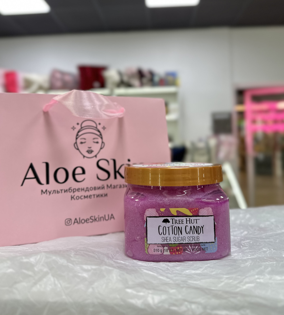 Скраб для тіла Tree Hut Cotton Candy Shea Sugar Scrub 510г