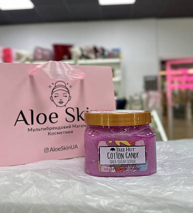 Скраб для тіла Tree Hut Cotton Candy Shea Sugar Scrub 510г, фото 1