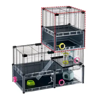 Подовжувач для кліток для дрібних тварин Ferplast Multipla Hamster Roof Extension 37.5*37.5*h41, фото 3