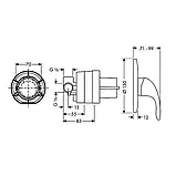 Hansgrohe Focus E Змішувач для душу прихований монтаж із внутр. частиною 31766000, фото 3