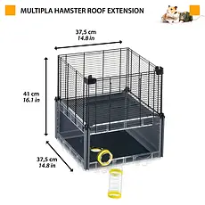Подовжувач для кліток для дрібних тварин Ferplast Multipla Hamster Roof Extension 37.5*37.5*h41, фото 4