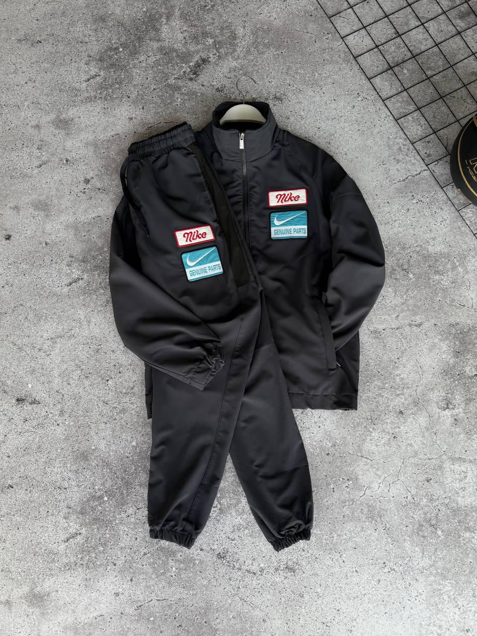 Костюм спортивний чоловічий чорниий весна-осінь без капюшона Nike (Найк), фото 1
