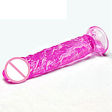 Фалоімітатор реаліст на присосці 17 см Рожевий, вагінальний стимулятор мастурбатор, інтимні іграшки для жінок, фото 6