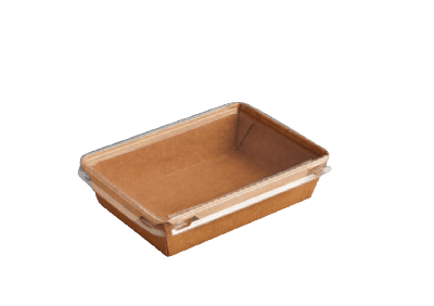 Контейнер паперовий з кришкою (135*85*40 мм) (50шт)